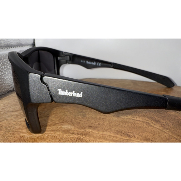 Timberland TB7122 Men's Black Rectangle Sunglasses Designer Sports - Picture 3 of 9